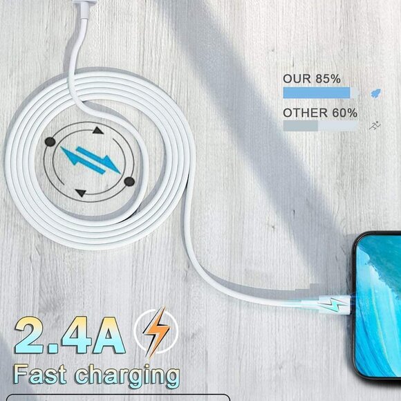 New 4 Pack iphone Charging Cables - Picture 2 of 8